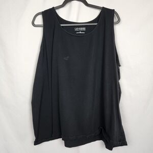 Catherines Suprema Collection Tank Top‎ Women's 3X 26/28 Black Sleeveless